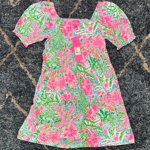 New Lily Pulitzer Pink and light blue Green girl Dress
